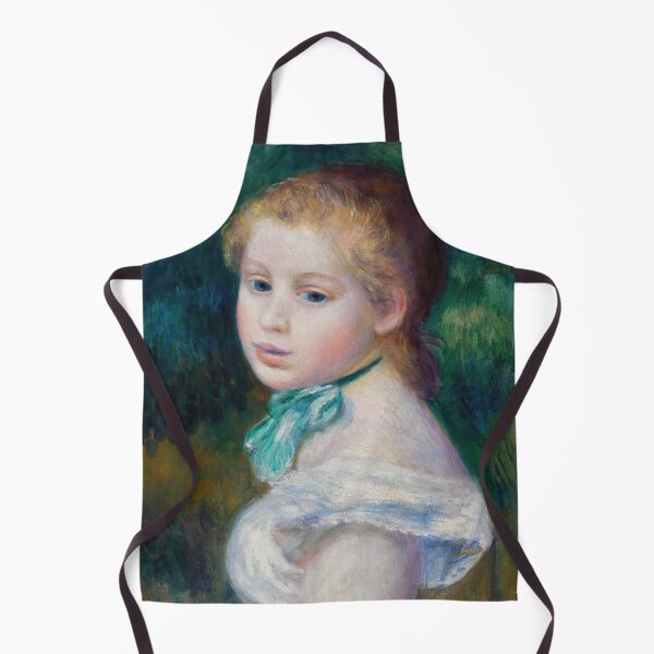 Item preview, Head of Young Girl by Pierre-Auguste Renoir: Impressionist Portrait Poster designed and sold by artofuniverse.