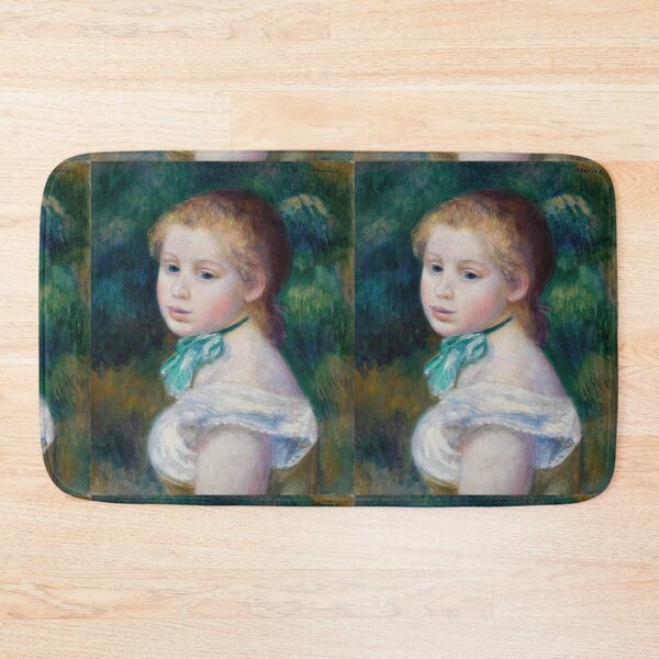 Item preview, Head of Young Girl by Pierre-Auguste Renoir: Impressionist Portrait Poster designed and sold by artofuniverse.