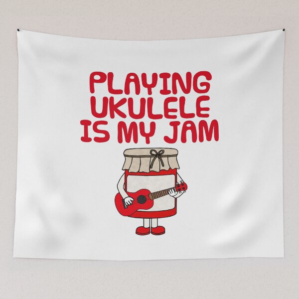 Item preview, Playing Ukulele Is My Jam, Ukulelist Musician Funny designed and sold by doodlerob.