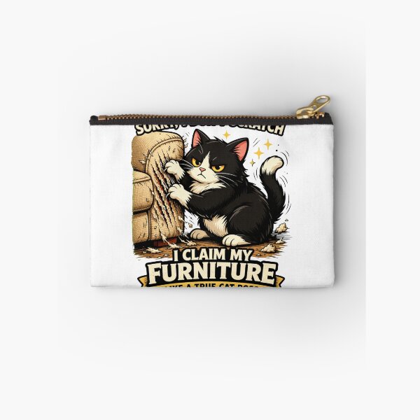 Item preview, Funny Cat Design – I Claim My Furniture Cat Boss Graphic designed and sold by ZEVARO.