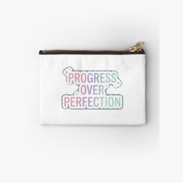 Item preview, Progress Over Perfection Motivational Sticker designed and sold by CutePlix.