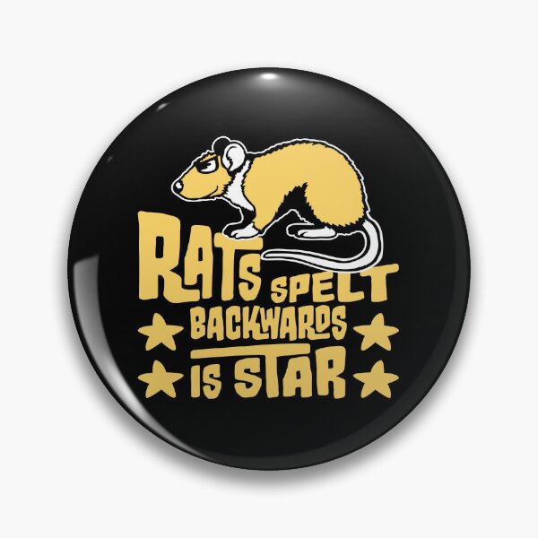 Item preview, Rats Spelt Backwards Is Star Funny Clever Quote Logo designed and sold by shirt-o-mat.
