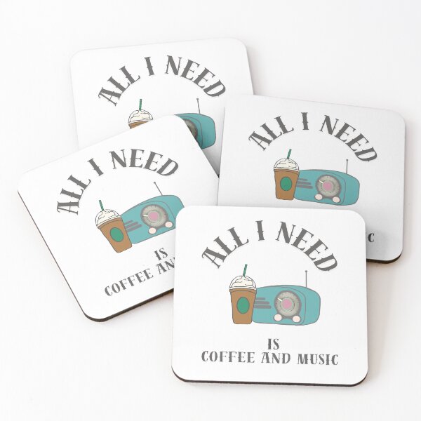 Item preview, All I need is music and iced coffee designed and sold by TaraPen.