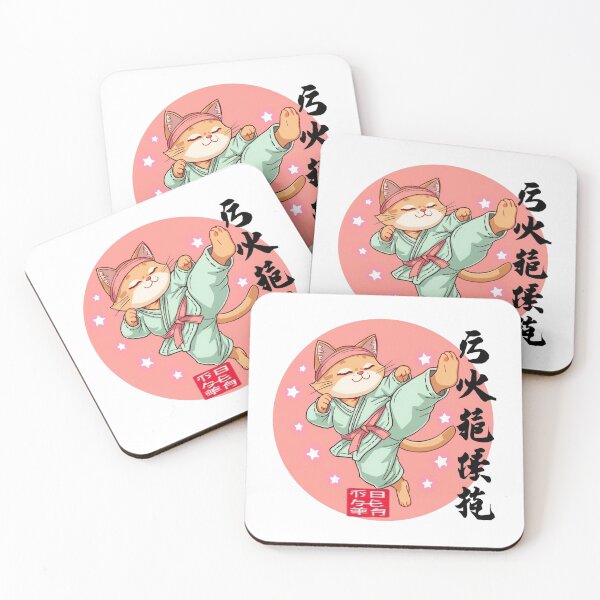 Item preview, Funny Karate Cat Material Arts Japanese Style Art designed and sold by CeliaZnx.