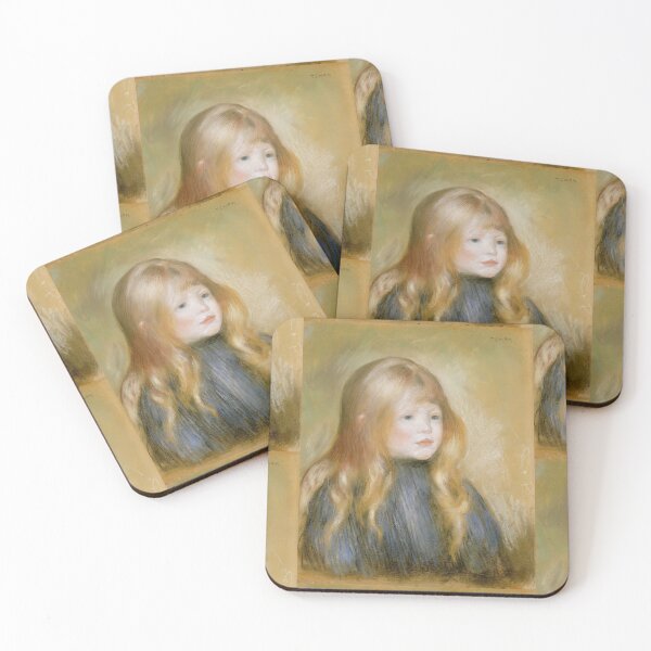 Item preview, Head of a Child by Pierre-Auguste Renoir: Impressionist Child Portrait Poster designed and sold by artofuniverse.