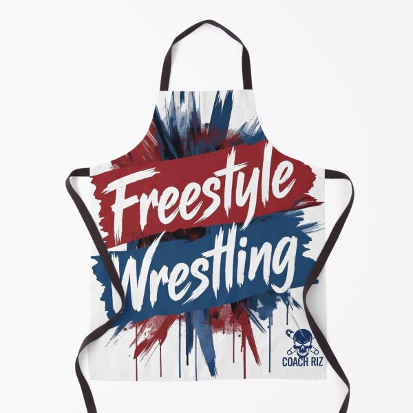 Item preview, Freestyle Wrestling Explosion - Bold Red and Blue Design designed and sold by Coach-Riz.