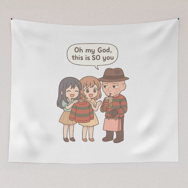 Item preview, Freddy Krueger Shopping Parody | “This Is So You” Funny Horror Meme Design | Kawaii Anime Slasher Art designed and sold by Donsean22.