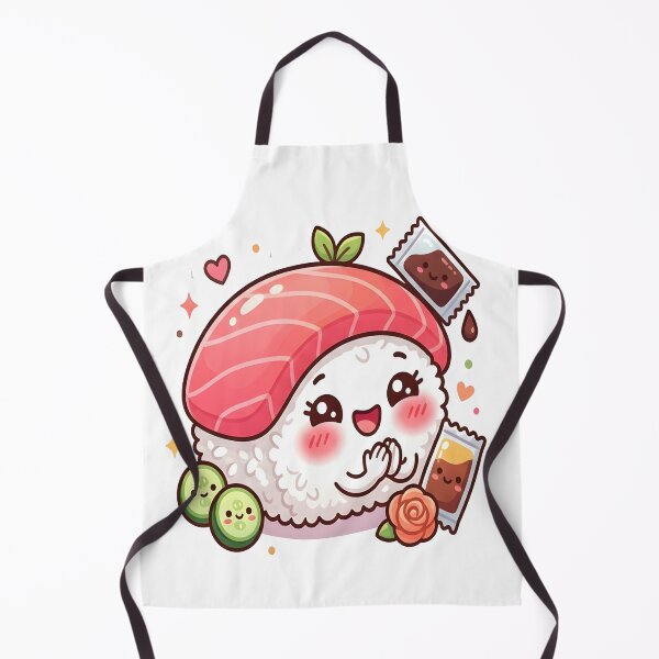 Item preview, Cute Sushi Kawaii Food Cartoon Smiling Japanese Food Sticker Design designed and sold by Jayara [Born To Reign].