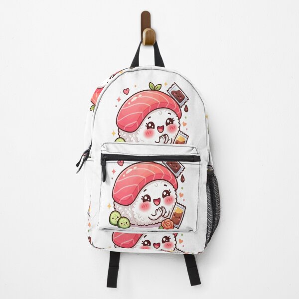 Item preview, Cute Sushi Kawaii Food Cartoon Smiling Japanese Food Sticker Design designed and sold by Jayara [Born To Reign].