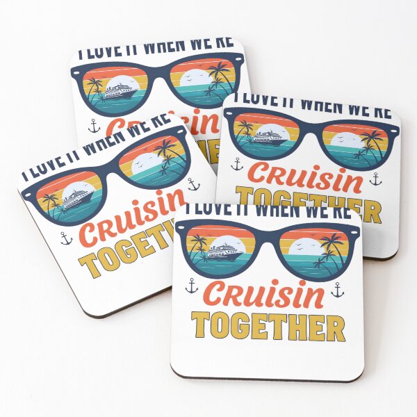 Item preview, I Love It When We’re Cruisin Together – Retro Cruise Sunset Sunglasses designed and sold by INKPOPTOURI.