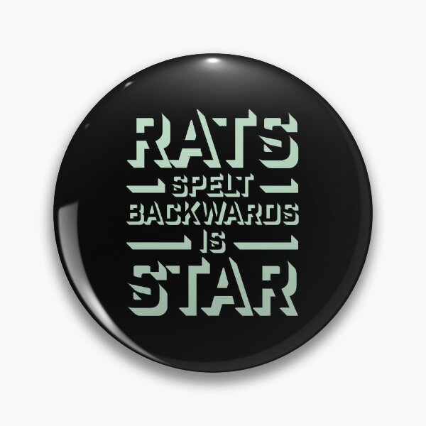 Item preview, Rats Spelt Backwards Is Star Funny Clever Quote Logo designed and sold by shirt-o-mat.