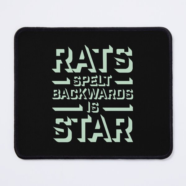 Item preview, Rats Spelt Backwards Is Star Funny Clever Quote Logo designed and sold by shirt-o-mat.