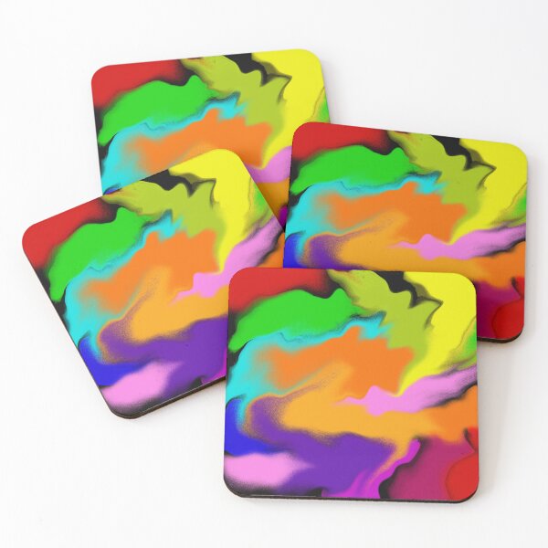 Item preview, Colors Flow of Happiness - colorful and wonderful - modern, colorful abstract art in pink, orange, blue, red, yellow, and green designed and sold by Susanna Schorr.