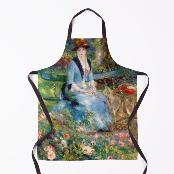 Item preview, In the Roses by Pierre-Auguste Renoir: Romantic Impressionist Garden Poster designed and sold by artofuniverse.