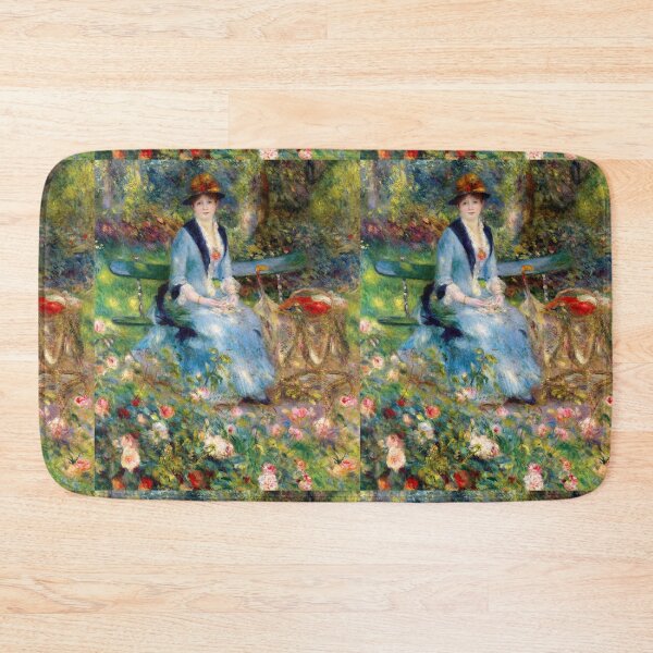 Item preview, In the Roses by Pierre-Auguste Renoir: Romantic Impressionist Garden Poster designed and sold by artofuniverse.