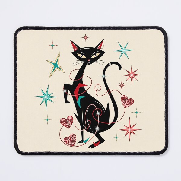 Item preview, Mid Century Modern Atomic Cat designed and sold by SholoStudio.
