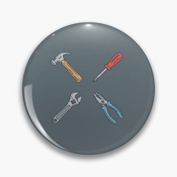 Item preview, Hand Tools 4 Stickers Hammer Screw Driver Wrench Pliers designed and sold by Alec Buchan.