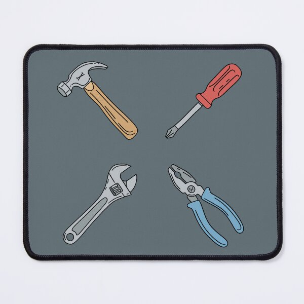 Item preview, Hand Tools 4 Stickers Hammer Screw Driver Wrench Pliers designed and sold by Alec Buchan.
