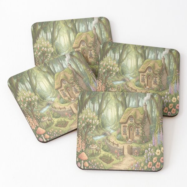 Item preview, Cozy Cottagecore Forest Cottage Flowers Mushroom Whimsical Nature Aesthetic Art designed and sold by Jayara [Born To Reign].