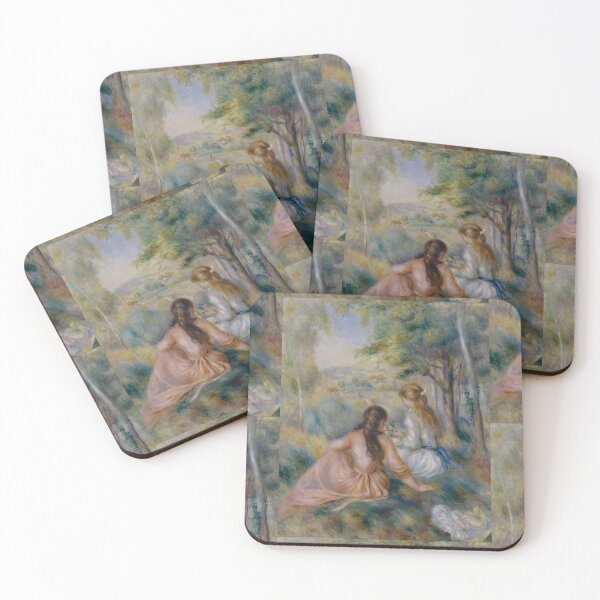 Item preview, In the Meadow by Pierre-Auguste Renoir: Romantic Impressionist Fine Art Print designed and sold by artofuniverse.
