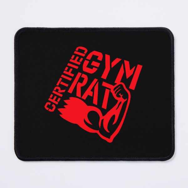 Item preview, Certified Gym Rat Funny Workout Fitness Quote Logo designed and sold by shirt-o-mat.