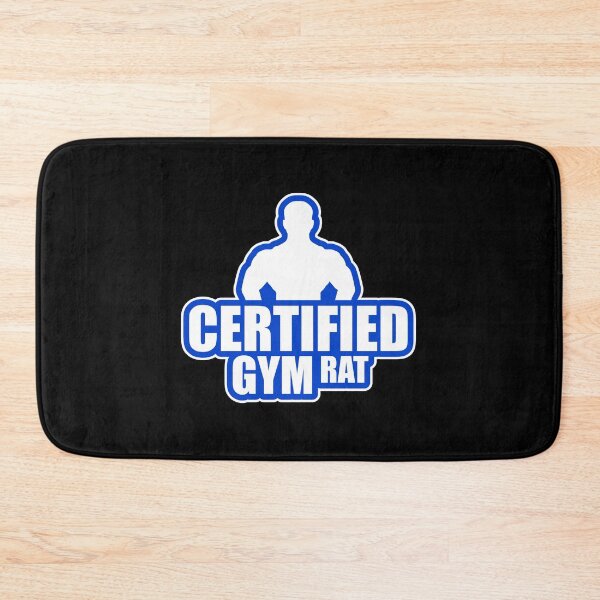 Item preview, Certified Gym Rat Funny Workout Fitness Quote Logo designed and sold by shirt-o-mat.