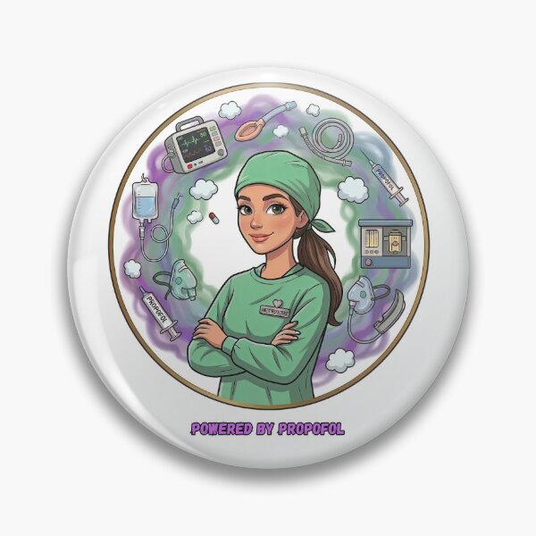 Item preview, Powered by propofol (anesthesiologist) designed and sold by Nurse Eve.
