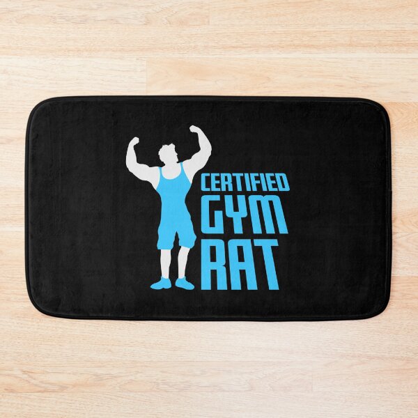 Item preview, Certified Gym Rat Funny Workout Fitness Quote Logo designed and sold by shirt-o-mat.