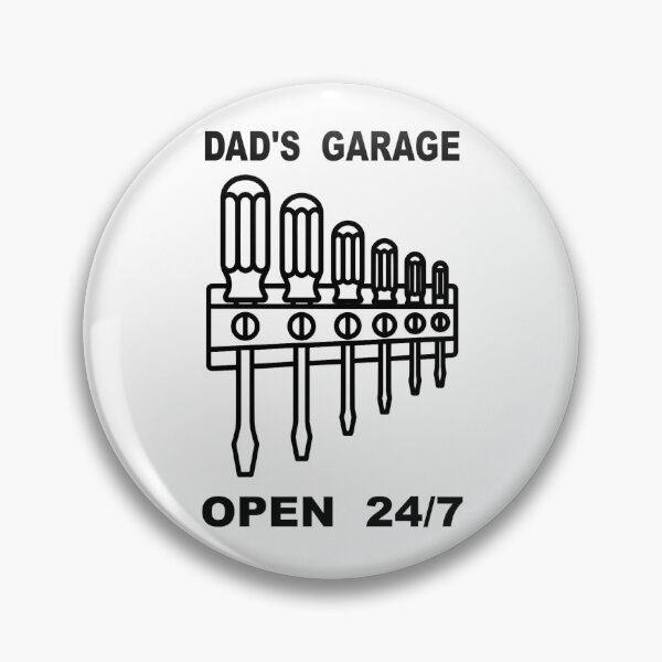Item preview, Dad's Garage Open 24/7 - Screwdriver Set Mechanic Art designed and sold by The Bold Line Studio.