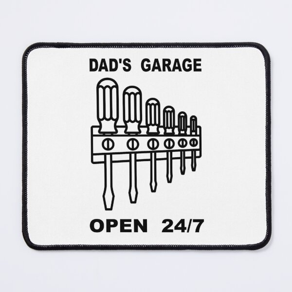 Item preview, Dad's Garage Open 24/7 - Screwdriver Set Mechanic Art designed and sold by The Bold Line Studio.