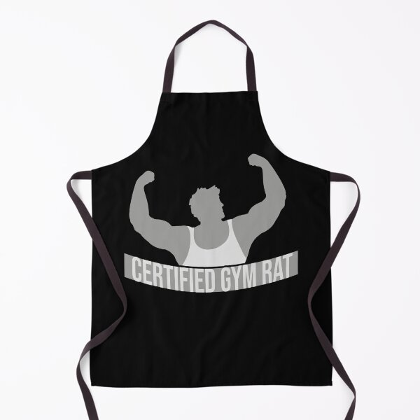 Item preview, Certified Gym Rat Funny Workout Fitness Quote Logo designed and sold by shirt-o-mat.