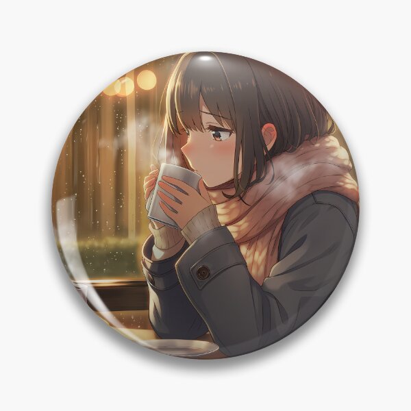 Item preview, Cozy Vibes - Rainy Evening Relaxing in a Cafe designed and sold by waifu-alert.