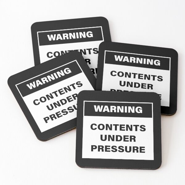 Item preview, Warning contents under pressure designed and sold by WhackoDesigns.