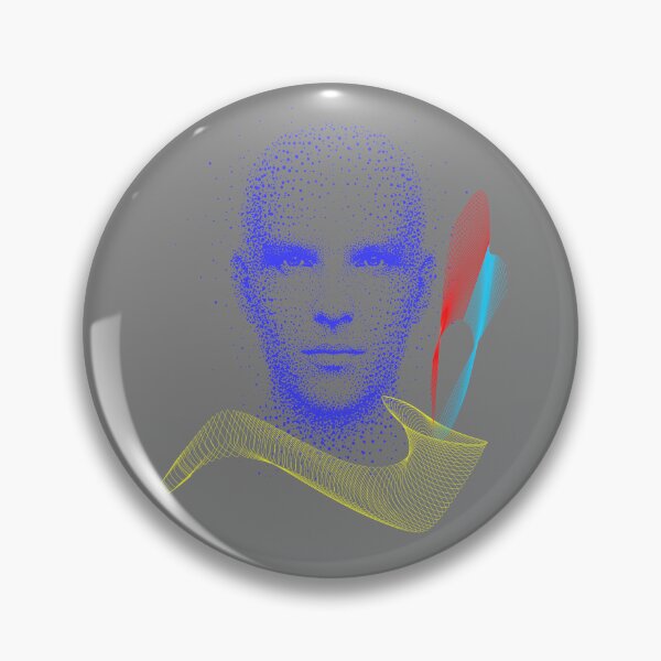 Item preview, Neon Saxophone Line Art Portrait on Black Background designed and sold by busurman.