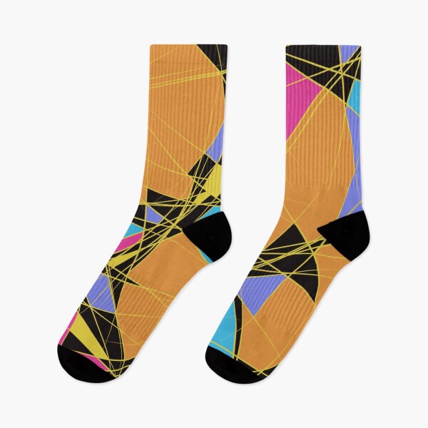 Item preview, Abstract Energy Art – Geometric Shapes in Blue & Gold, Yellow & Pink | Modern Design designed and sold by Susanna Schorr.