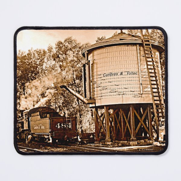 Item preview, Chama, New Mexico, September 7, 1996, Railroad Water Tank, Engine and Coal Car designed and sold by AMacGPhilly.