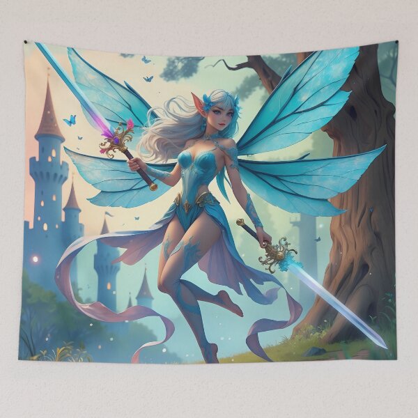Item preview, Fairy Warrior - RPG Fantasy Art designed and sold by Lucid Dream Pixel.