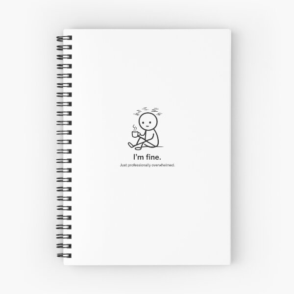 Artikelvorschau, Mir geht's gut, ich bin nur beruflich überfordert – Lustiges Kaffeestress-Shirt entworfen und verkauft von .onemoredesign..