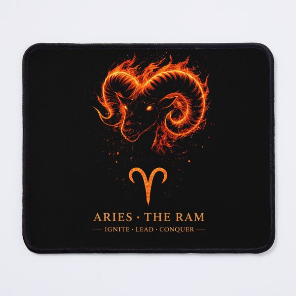 Item preview, Fiery Aries Ram Zodiac Symbol designed and sold by 97Ts.