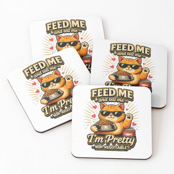 Item preview, Funny Cat Design – Feed Me And Tell Me I’m Pretty Vintage Graphic designed and sold by ZEVARO.