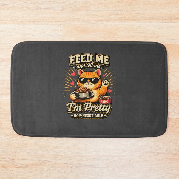 Item preview, Funny Cat Design – Feed Me And Tell Me I’m Pretty Vintage Graphic designed and sold by ZEVARO.