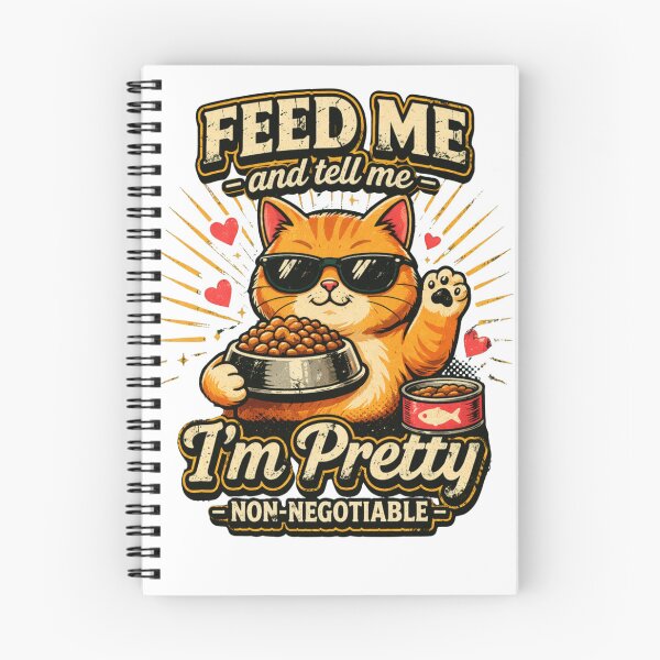 Item preview, Funny Cat Design – Feed Me And Tell Me I’m Pretty Vintage Graphic designed and sold by ZEVARO.