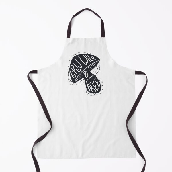 Item preview, Grow Wild and Free Mushroom (Black) designed and sold by Nothing But Tea.