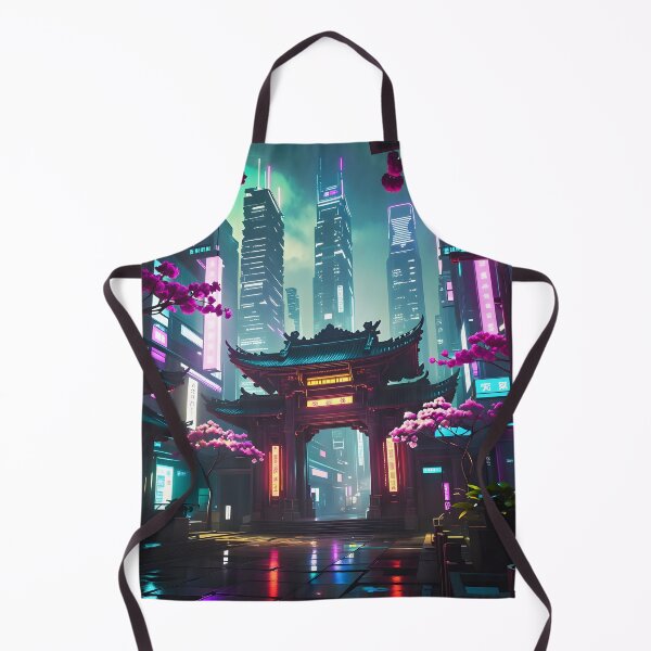 Item preview, Neon Sanctuary: The Cyber-Zen Gate of Neo-Tokyo designed and sold by ZETORA Studio.