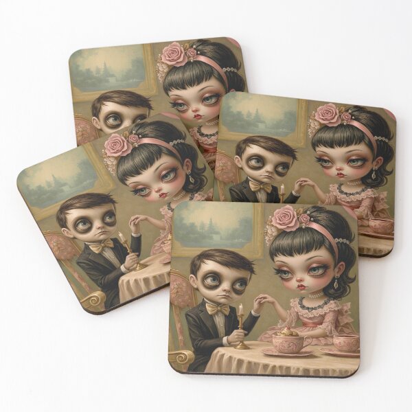 Item preview, A Curious Little Meeting. Strange Couple Aesthetic. Pop Surrealism Art inspired by Mark Ryden. Lowbrow art.. designed and sold by Piagor.