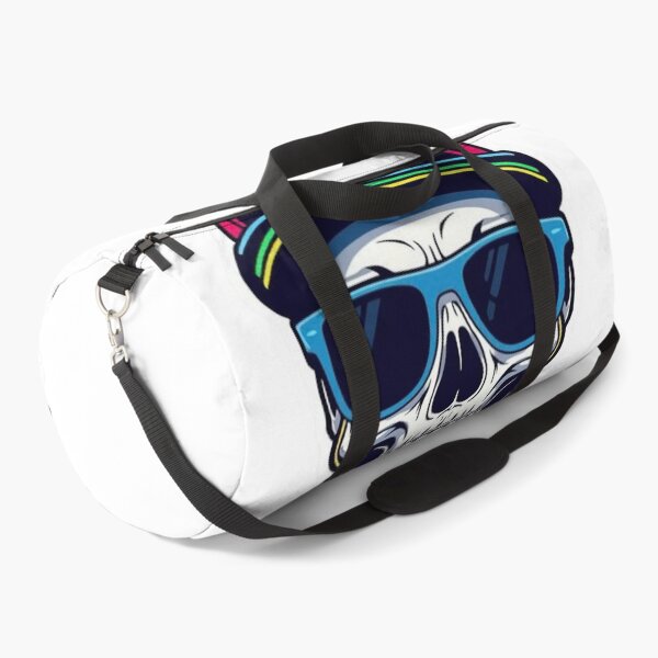 Item preview, ​Cool Skater Skull with Rainbow Cap and Blue Shades designed and sold by RickyStick.