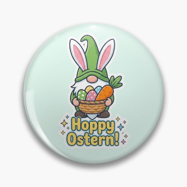 Item preview, Happy Easter! Cute Easter Gnome with Bunny Ears & Basket designed and sold by ValeriValera.