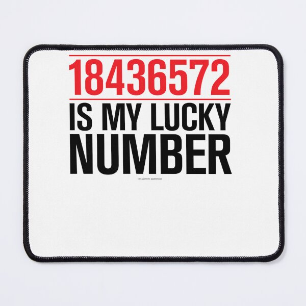 Item preview, 18436572 is my lucky number  designed and sold by CraftBasement.