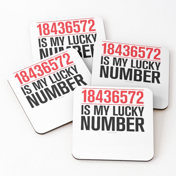 Item preview, 18436572 is my lucky number  designed and sold by CraftBasement.