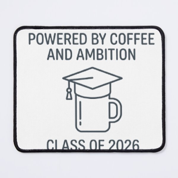 Item preview, Powered By Coffee and Ambition Graduation Cap designed and sold by ShoopingAn.